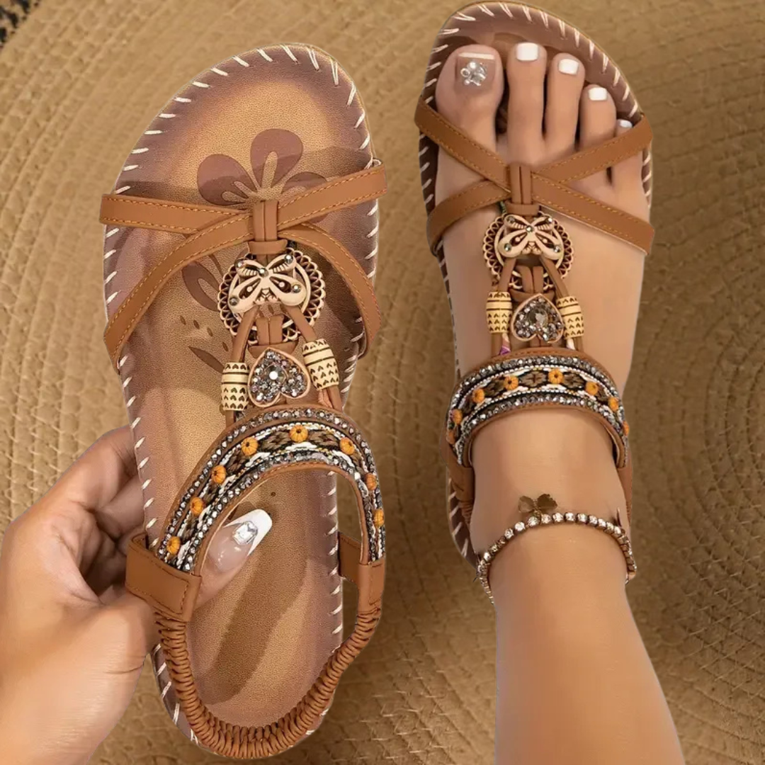 Carmen™ | Sandalias Ortopédicas de Cuero Cómodas y Elegantes (Ultraligeras)