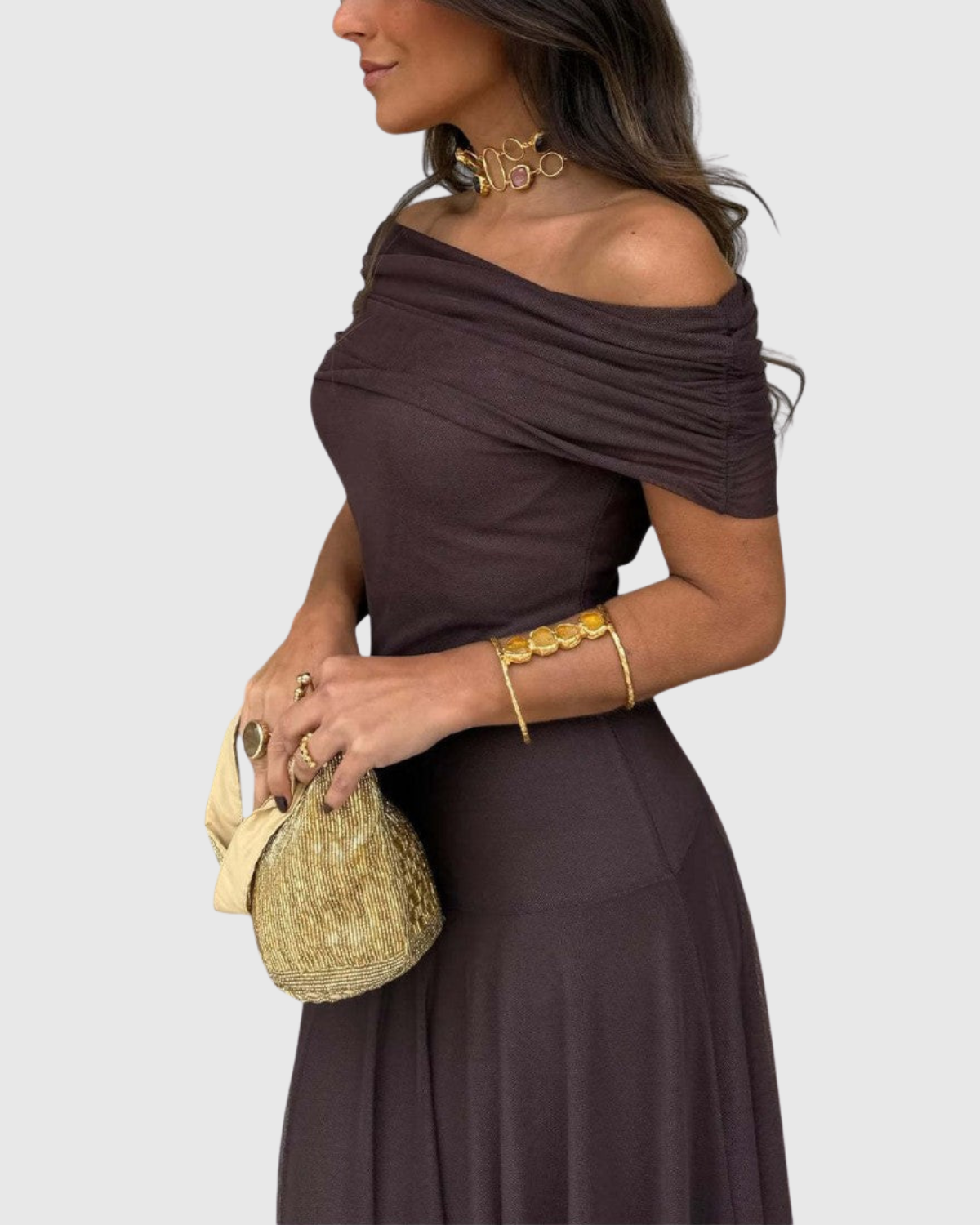 ALICIA™ | VESTIDO MAXI DE UN HOMBRO