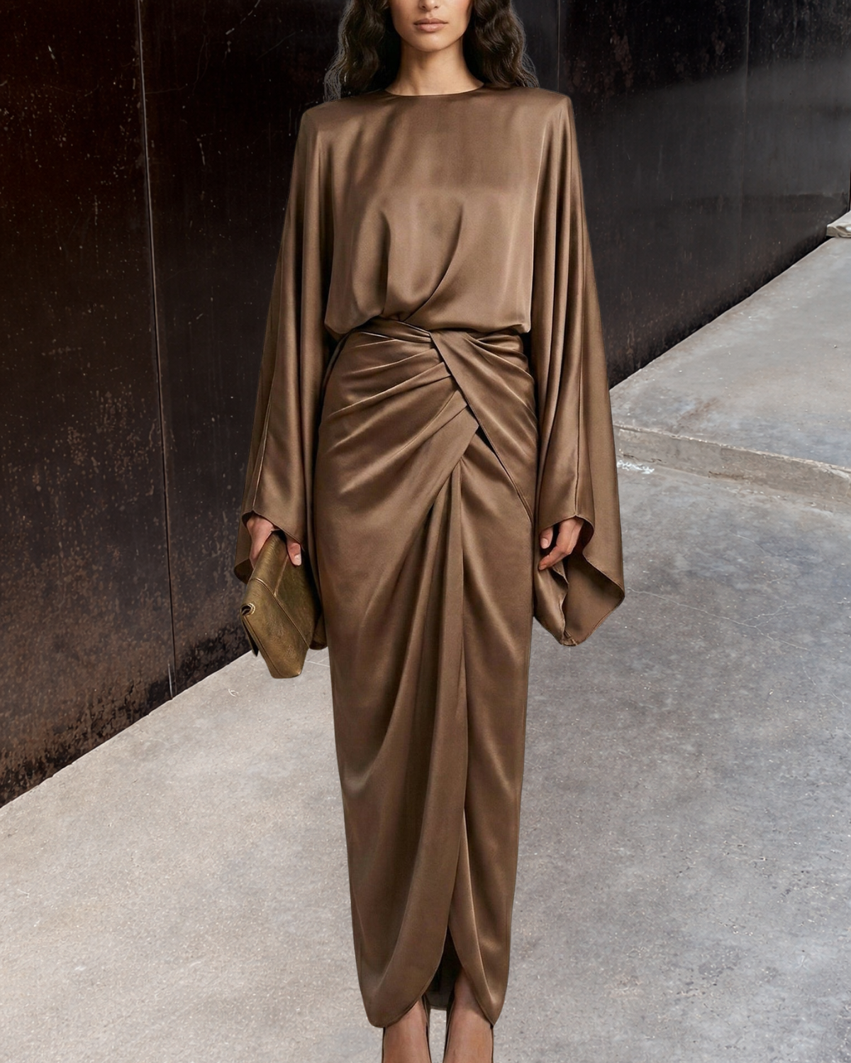 BIANCA™ | VESTIDO MAXI SATÉN PREMIUM