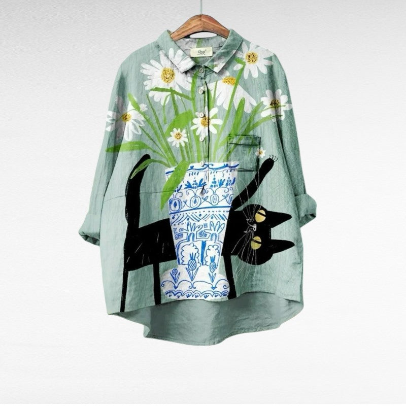 Ana™ | Blusa de lino cómoda y estilizada para primavera