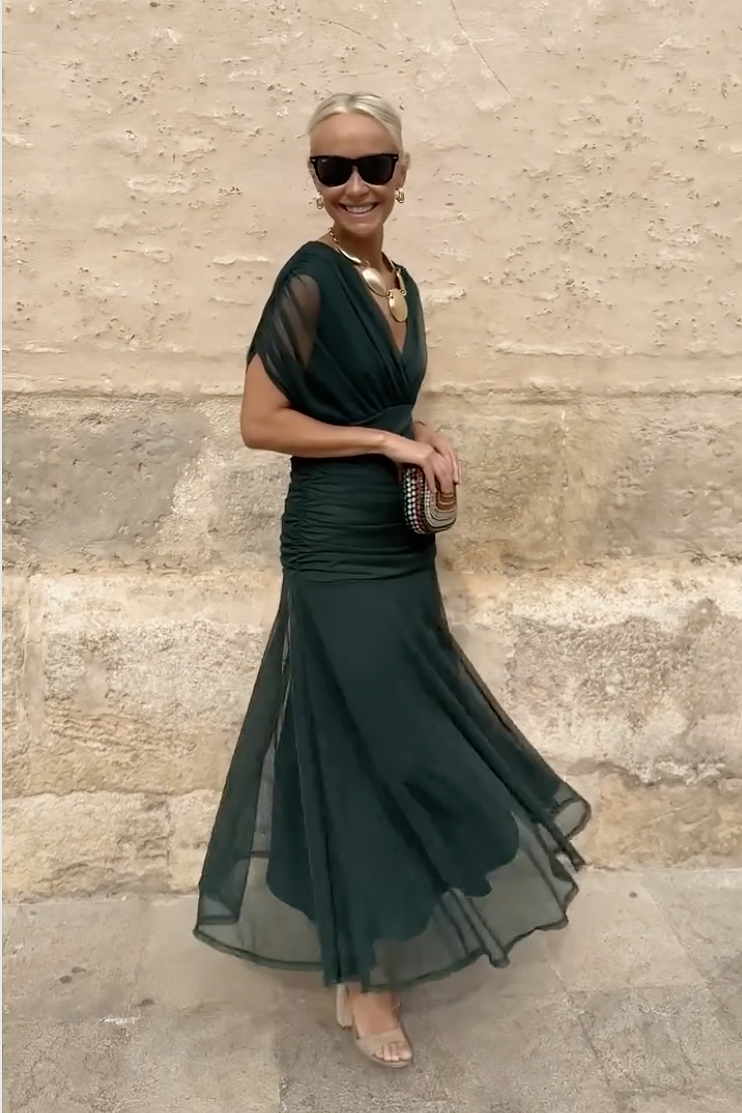 Vestido santana (Georgette de seda 100%)