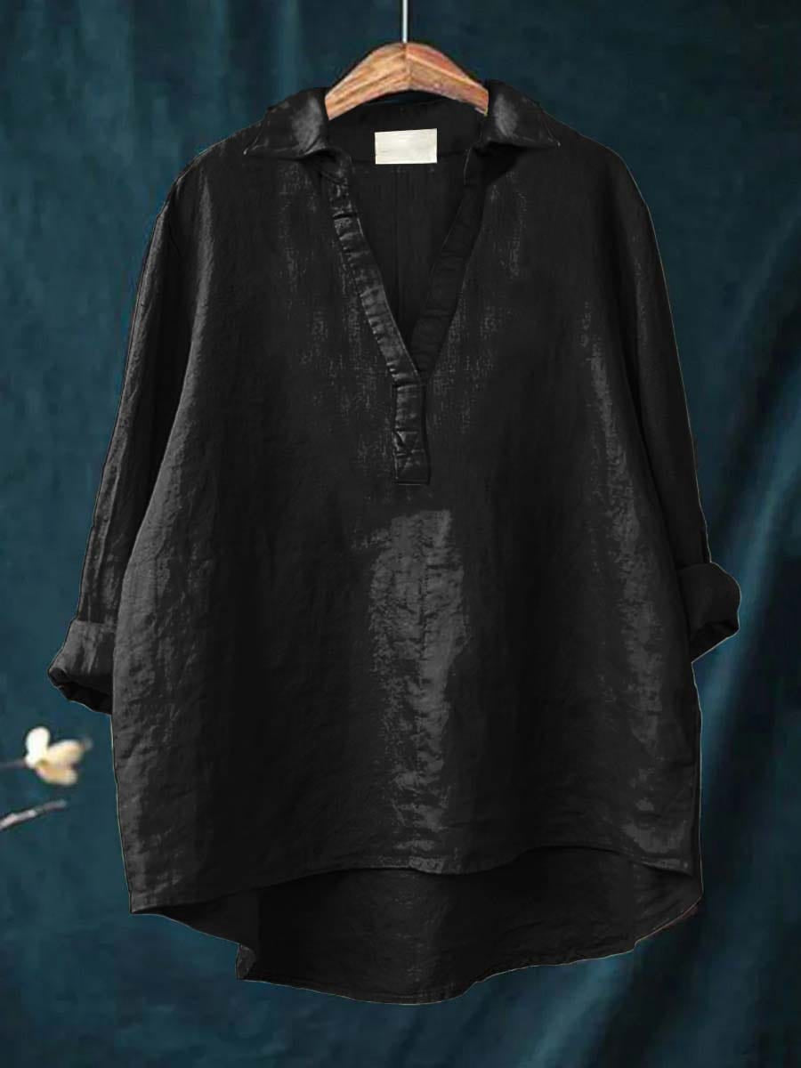 Andrea™ | Blusa de lino elegante con toque premium