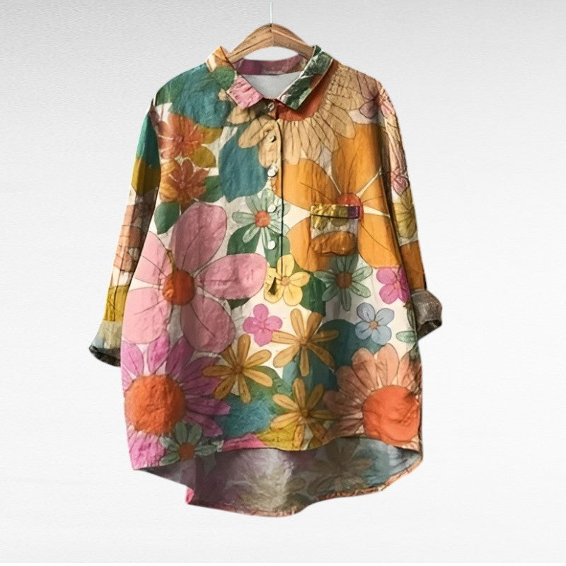 Victoria™ | Blusa de lino elegante con toque premium