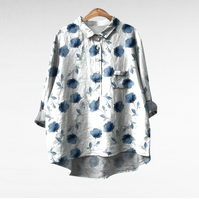 Victoria™ | Blusa de lino elegante con toque premium