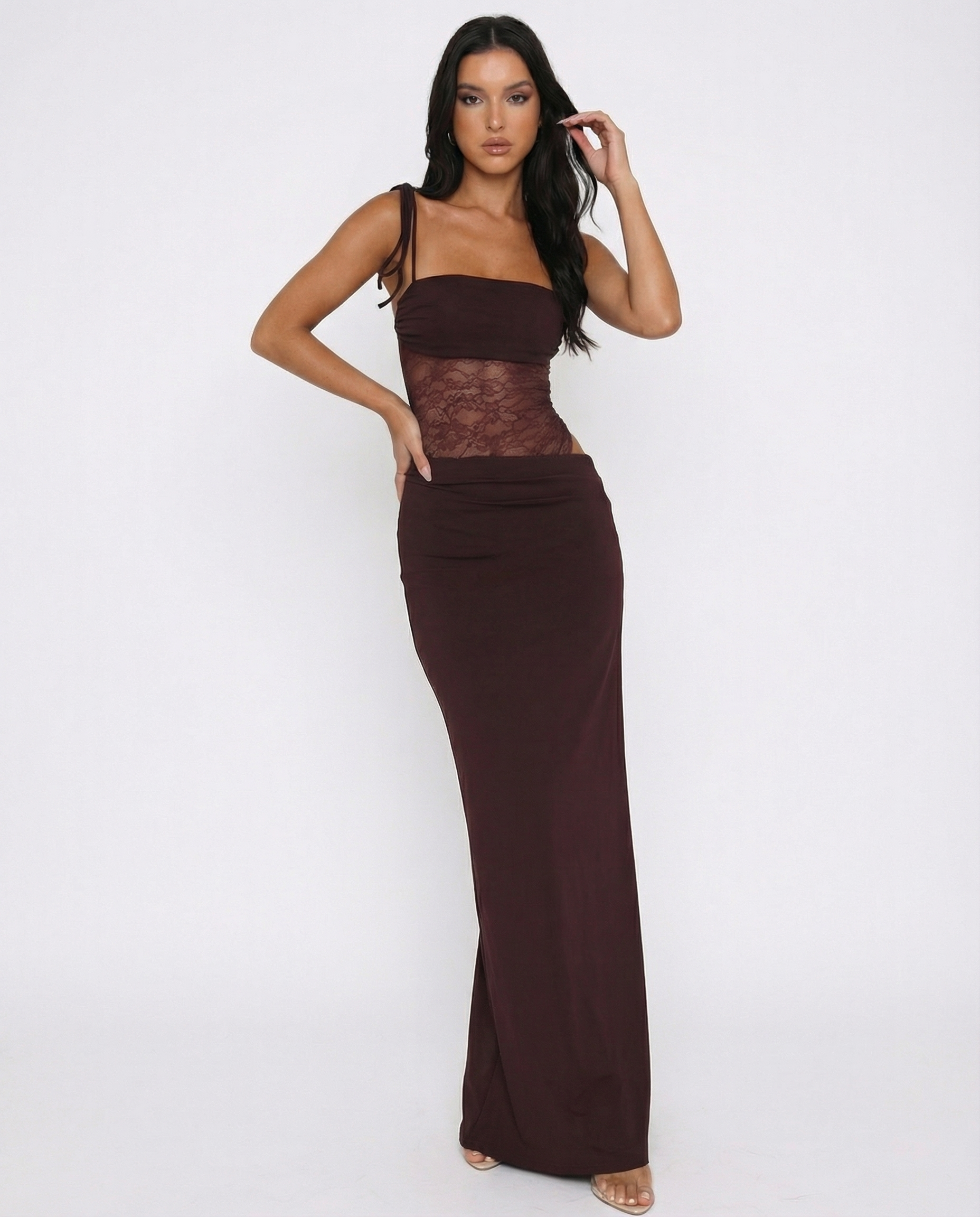 RAQUEL | Lace Panel Maxi