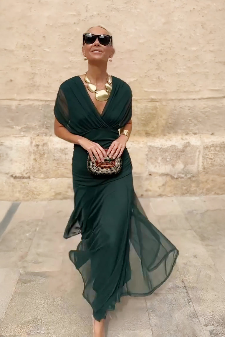 Vestido santana (Georgette de seda 100%)