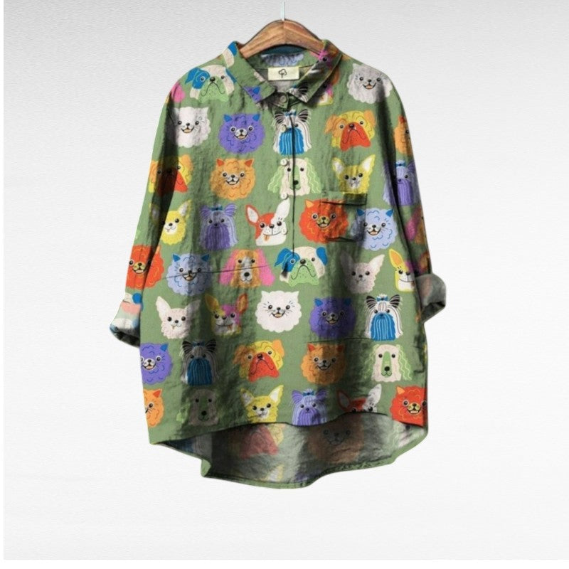 Rosa™ | Blusa de lino suave y estilizada