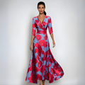 SANDRA | Abito Maxi Elegante con Vita Definita