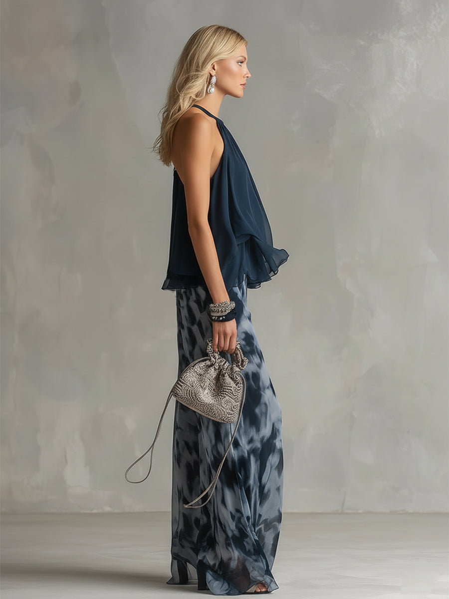 Lucía™ | Conjunto Elegante y Ligero que Estiliza (Algodón Premium + Chiffon de seda)