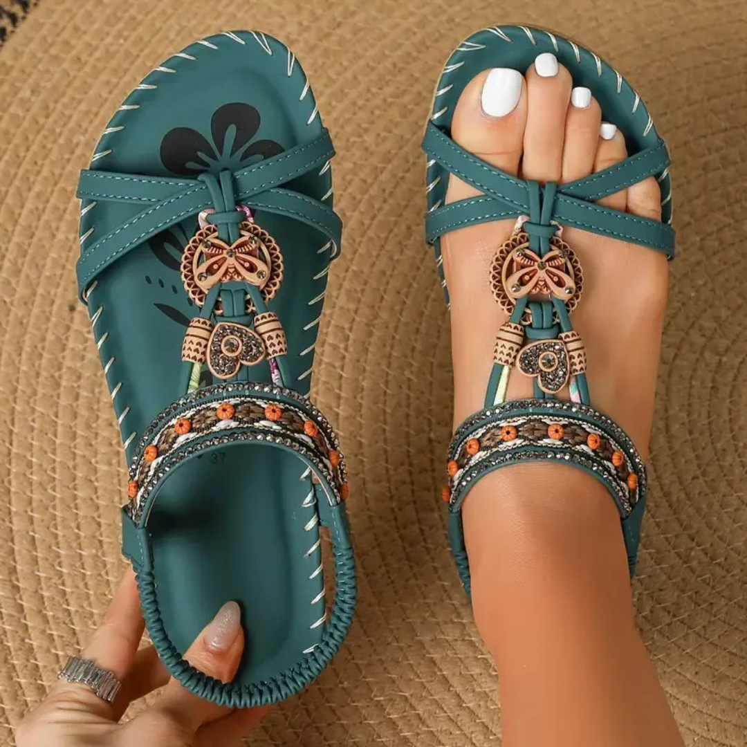 Carmen™ | Sandalias Ortopédicas de Cuero Cómodas y Elegantes (Ultraligeras)