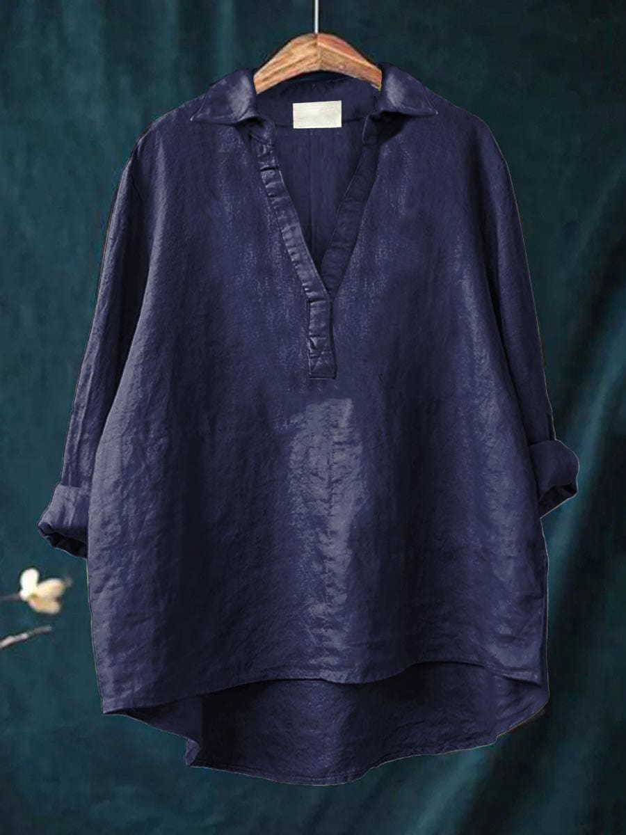 Andrea™ | Blusa de lino elegante con toque premium