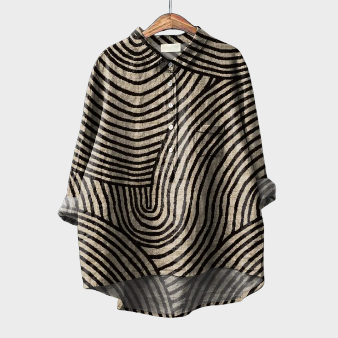 Sara™ | Blusa de lino ligera y versátil