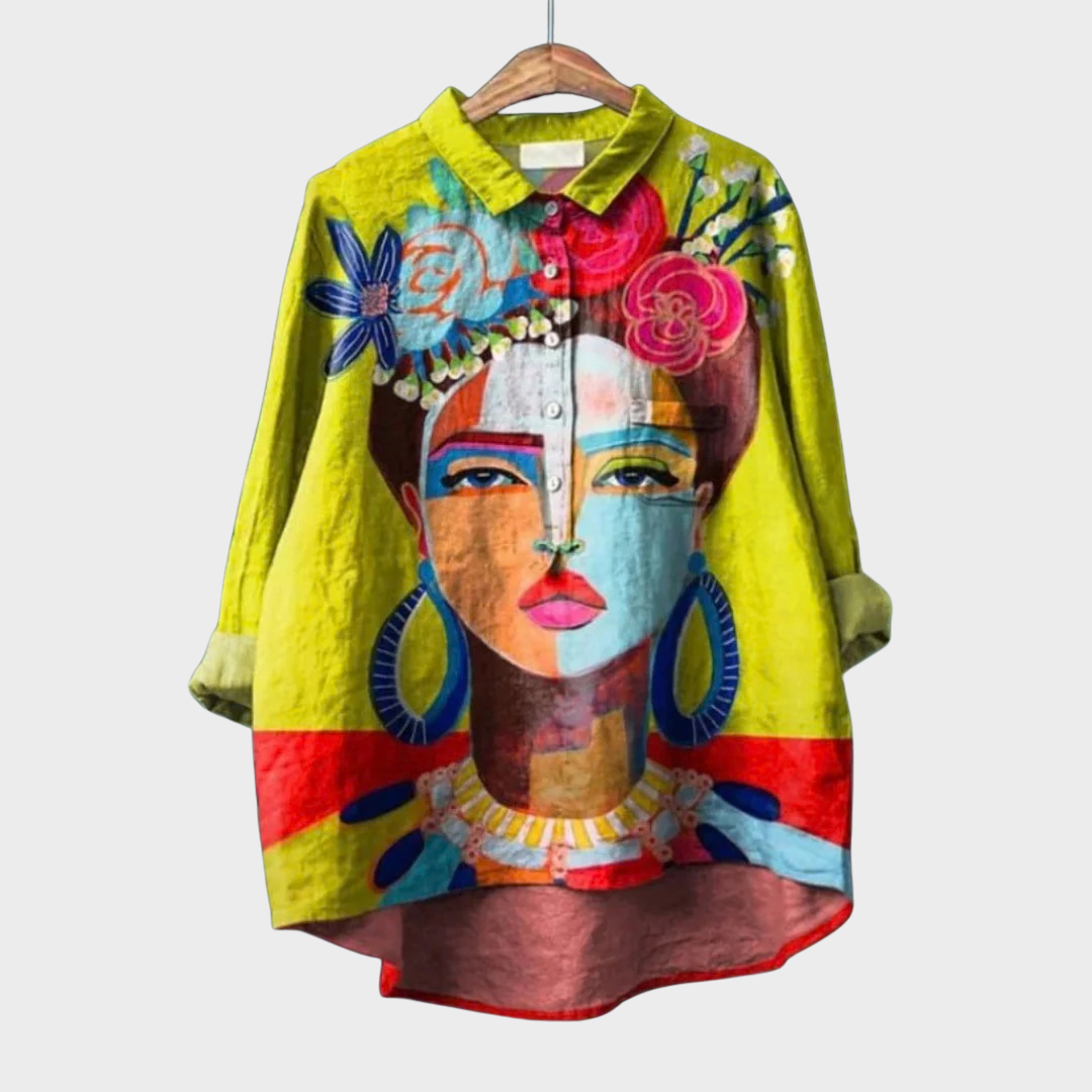 Pilar™ | Blusa de lino clásica y favorecedora