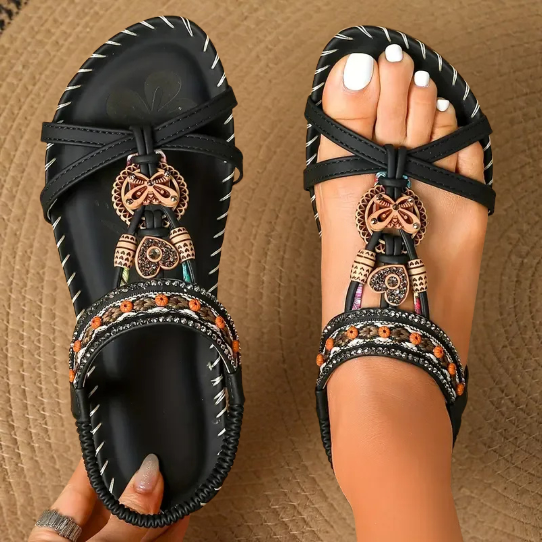Carmen™ | Sandalias Ortopédicas de Cuero Cómodas y Elegantes (Ultraligeras)