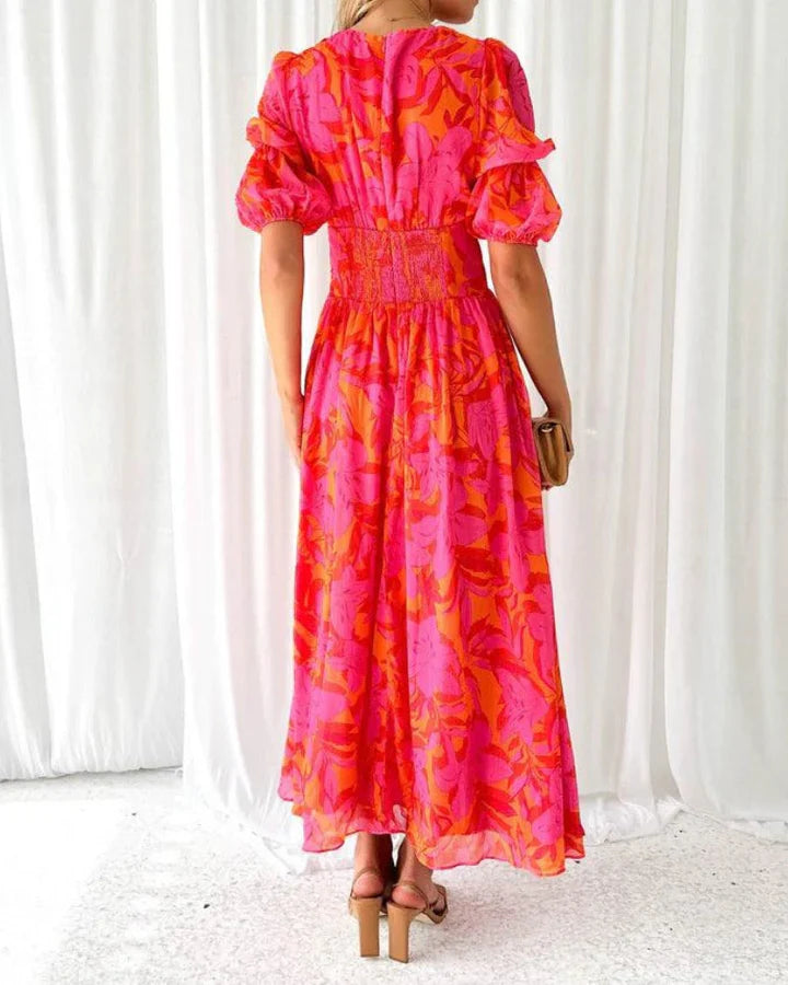 AITANA™ | Vestido Largo en Georgette de Seda