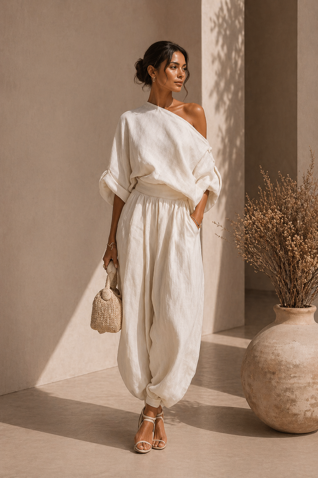 Carmen |  Conjunto Elegante de Dos Piezas Fluido y Sofisticado