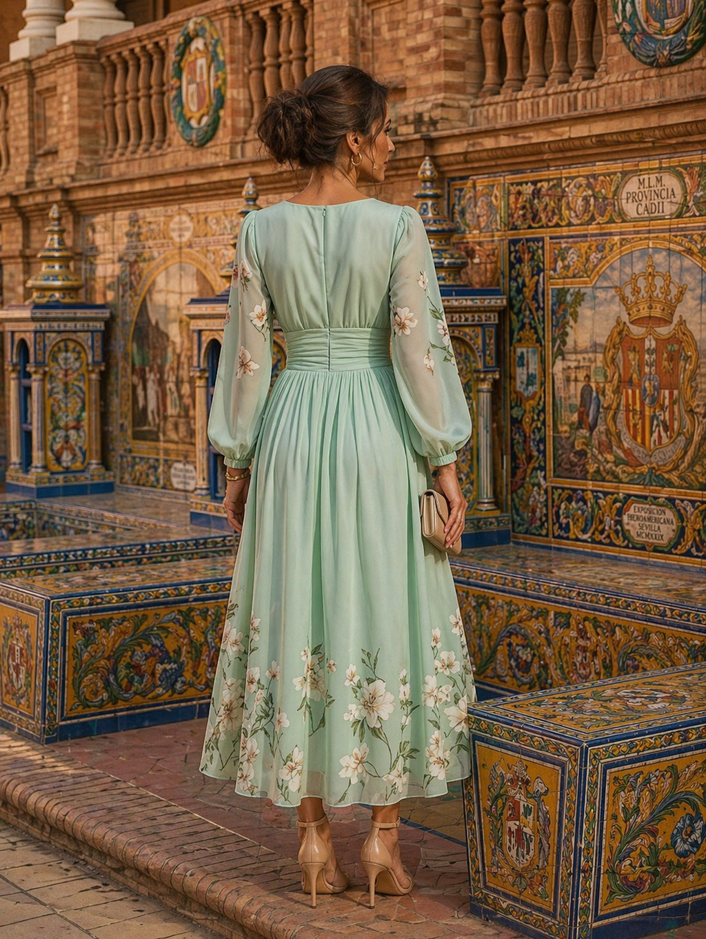 Isabela | Vestido largo de gasa de seda 100% con caída fluida que estiliza y no marca