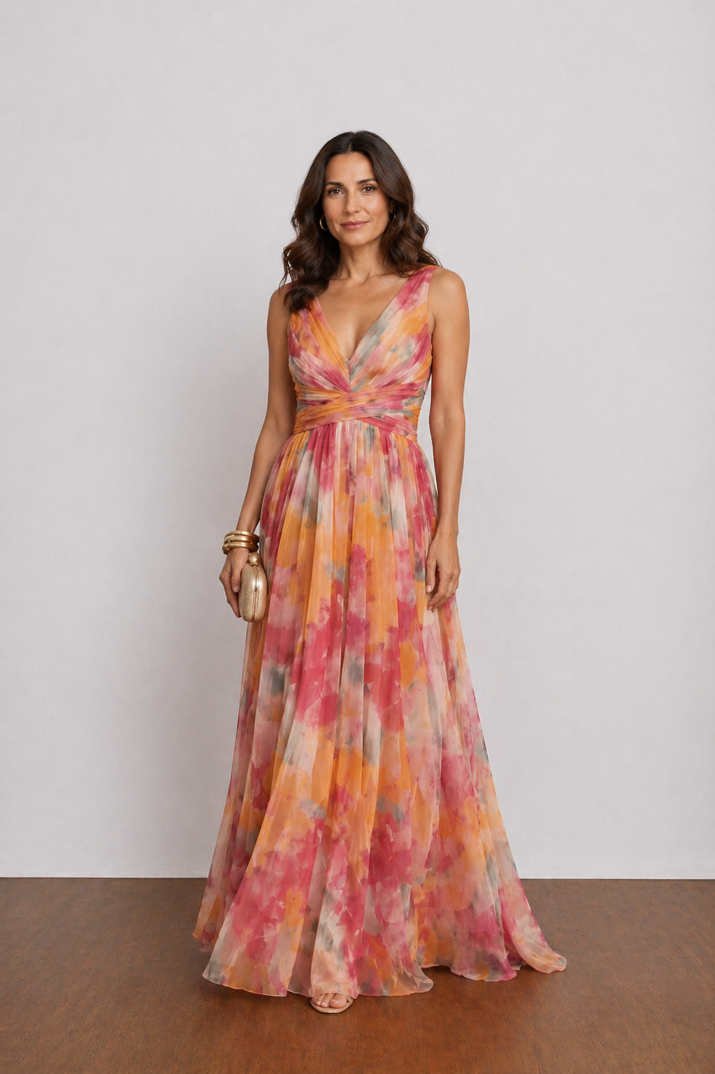 Teresa™| vestido largo con estampado floral