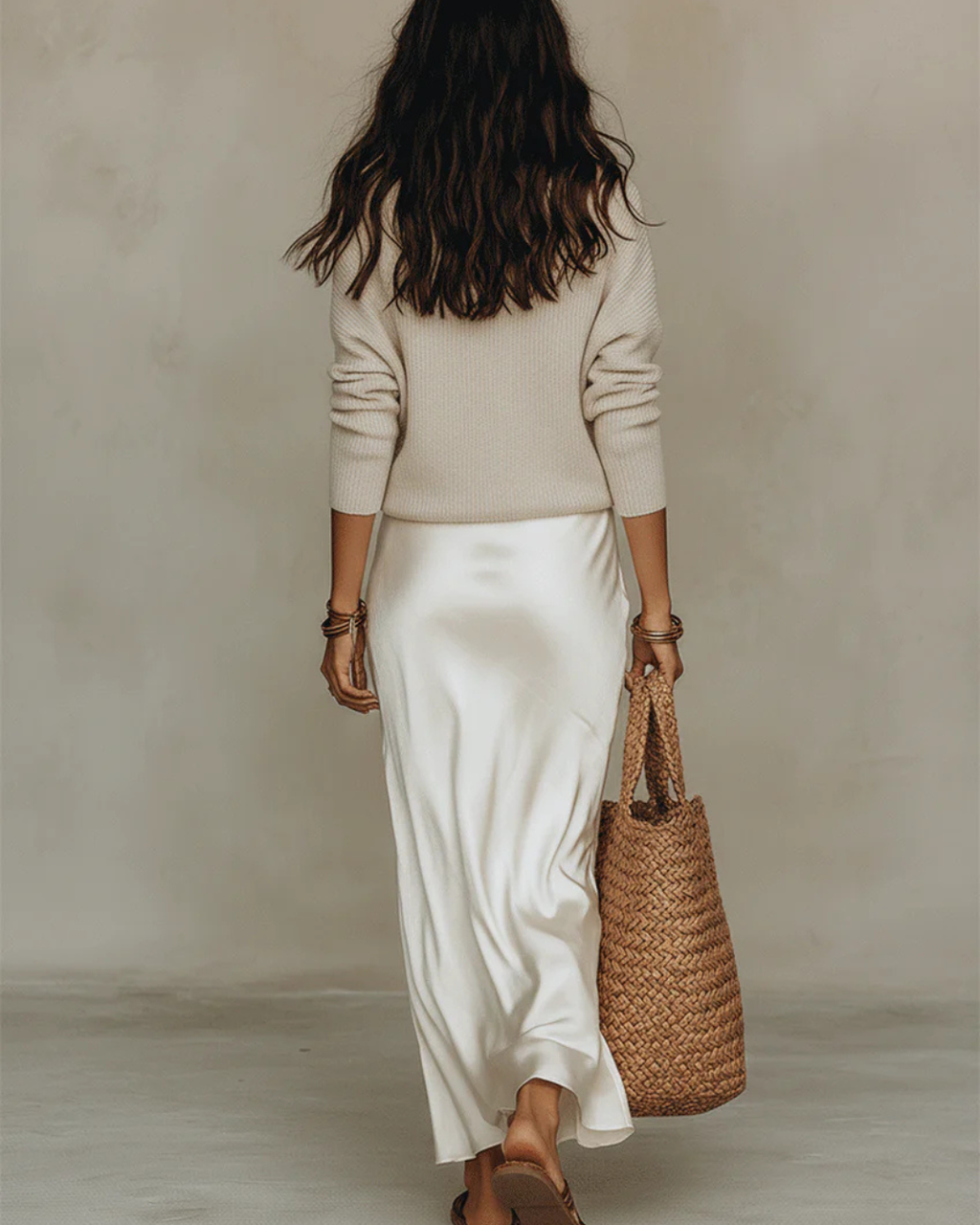 Isabela™ | Vestido Satinado Midi Premium