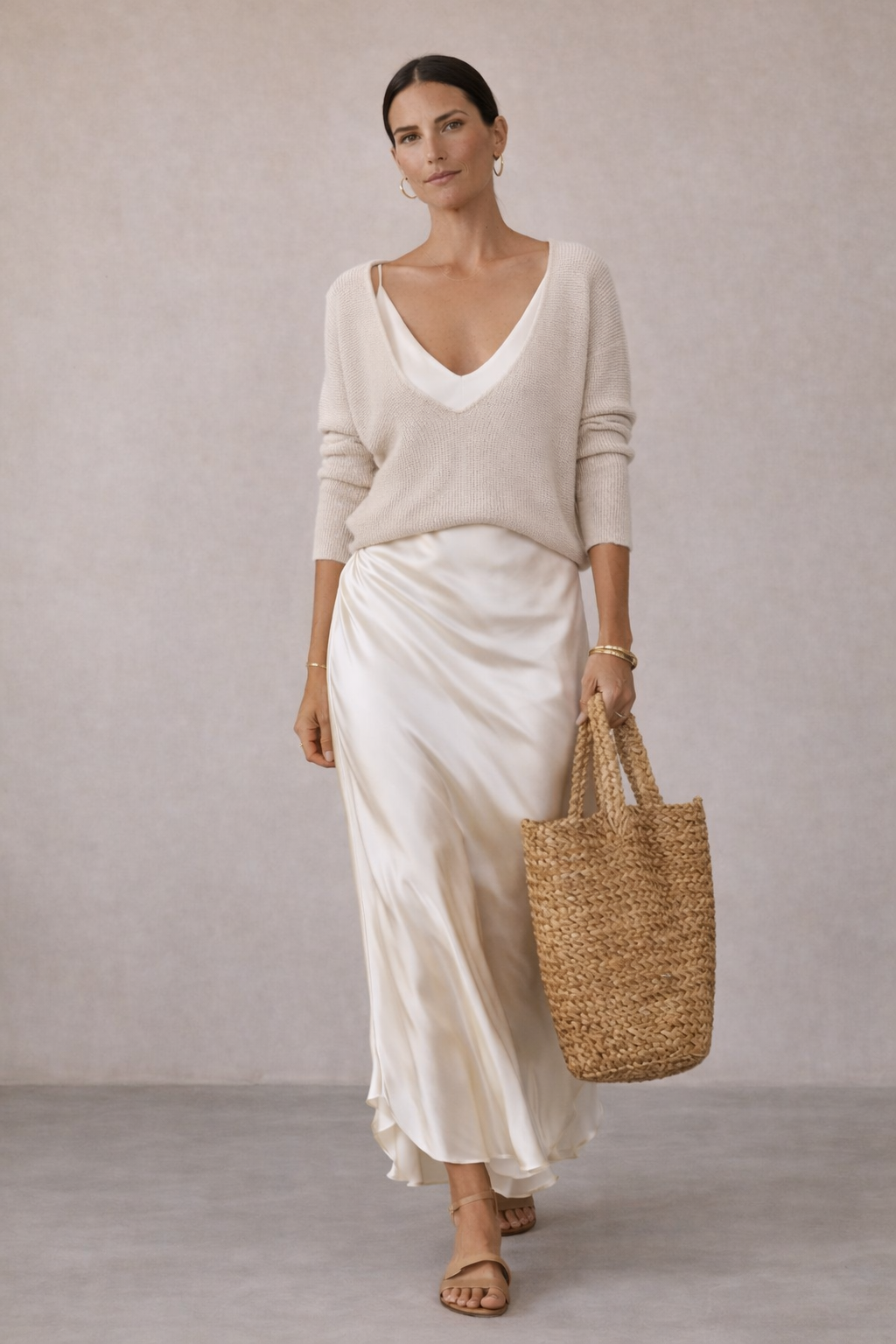 Isabela™ | Vestido Satinado Midi Premium