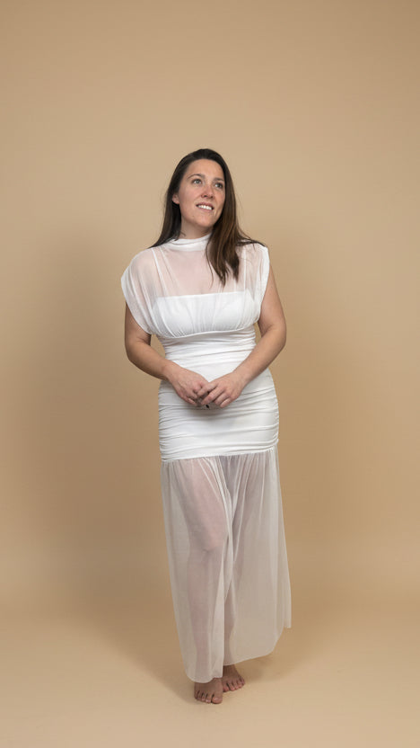 Valeria™ | Vestido Ajustado Translúcido que Realza la Silueta