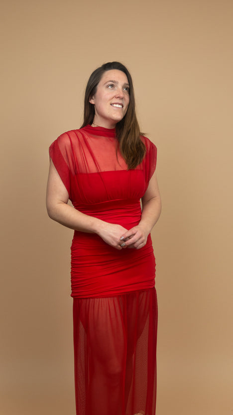 Valeria™ | Vestido Ajustado Translúcido que Realza la Silueta