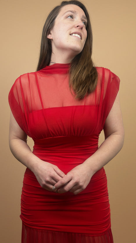 Valeria™ | Vestido Ajustado Translúcido que Realza la Silueta