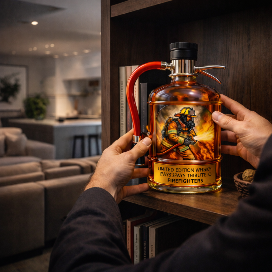 Botella de Whisky - Edición Extintor de Incendios
