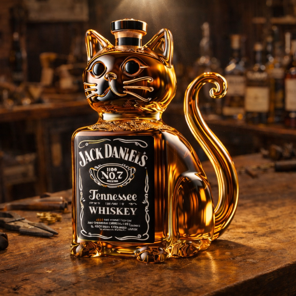 Botella de Whisky - Edición Gato