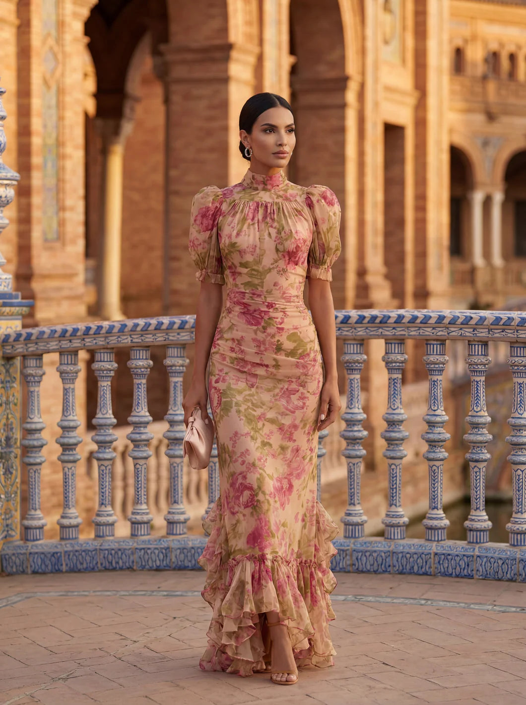 SARA/Vestido Floral Romámtico que Estiliza