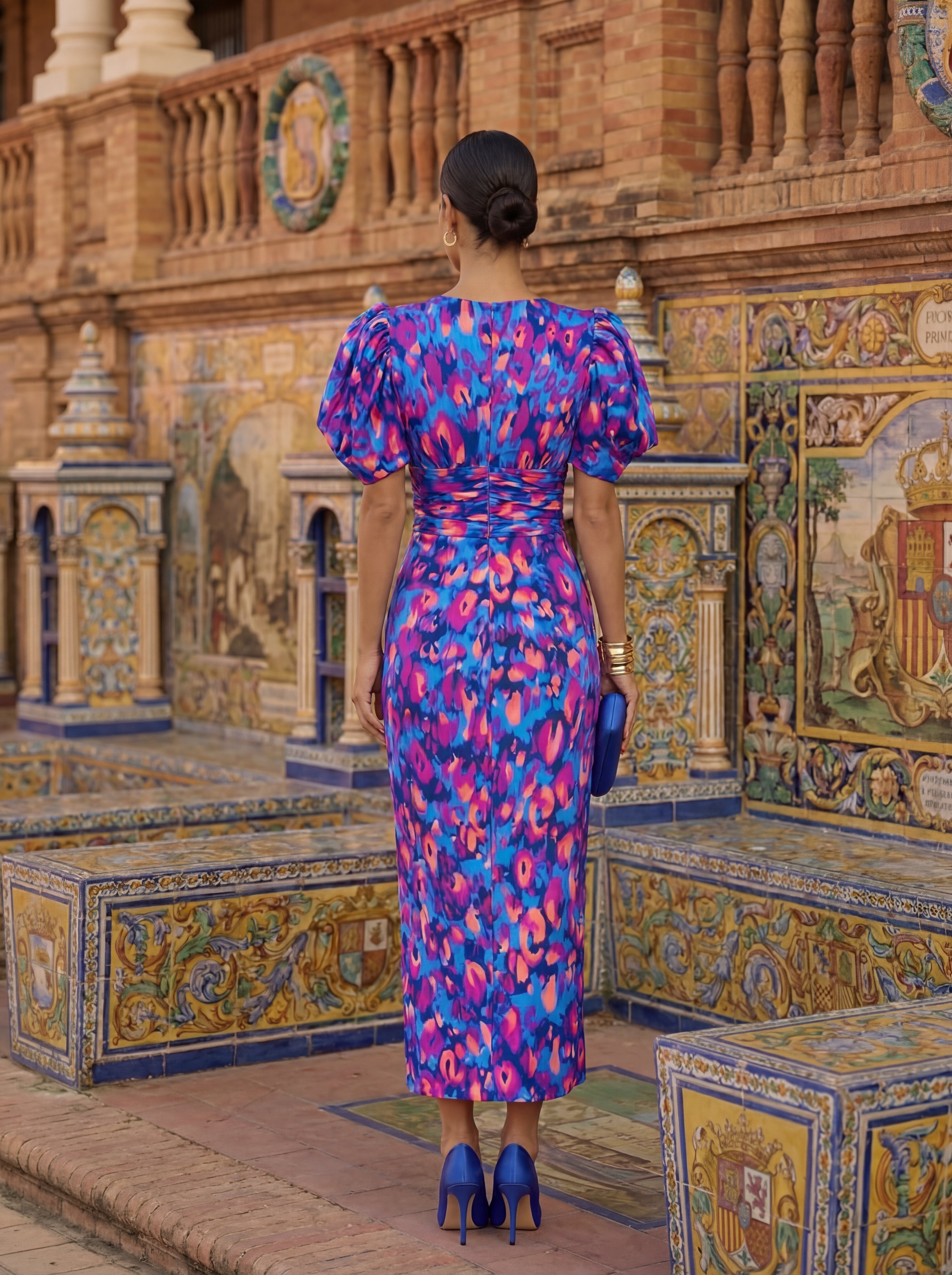 Vestido Salobreña | Mikado de seda con caída impecable y efecto figura estilizada