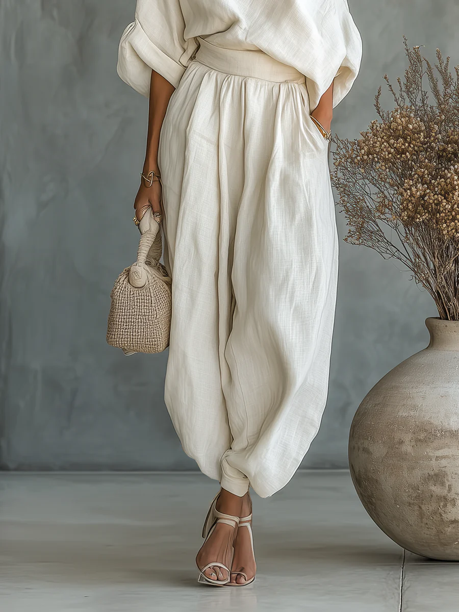 Carmen |  Conjunto Elegante de Dos Piezas Fluido y Sofisticado