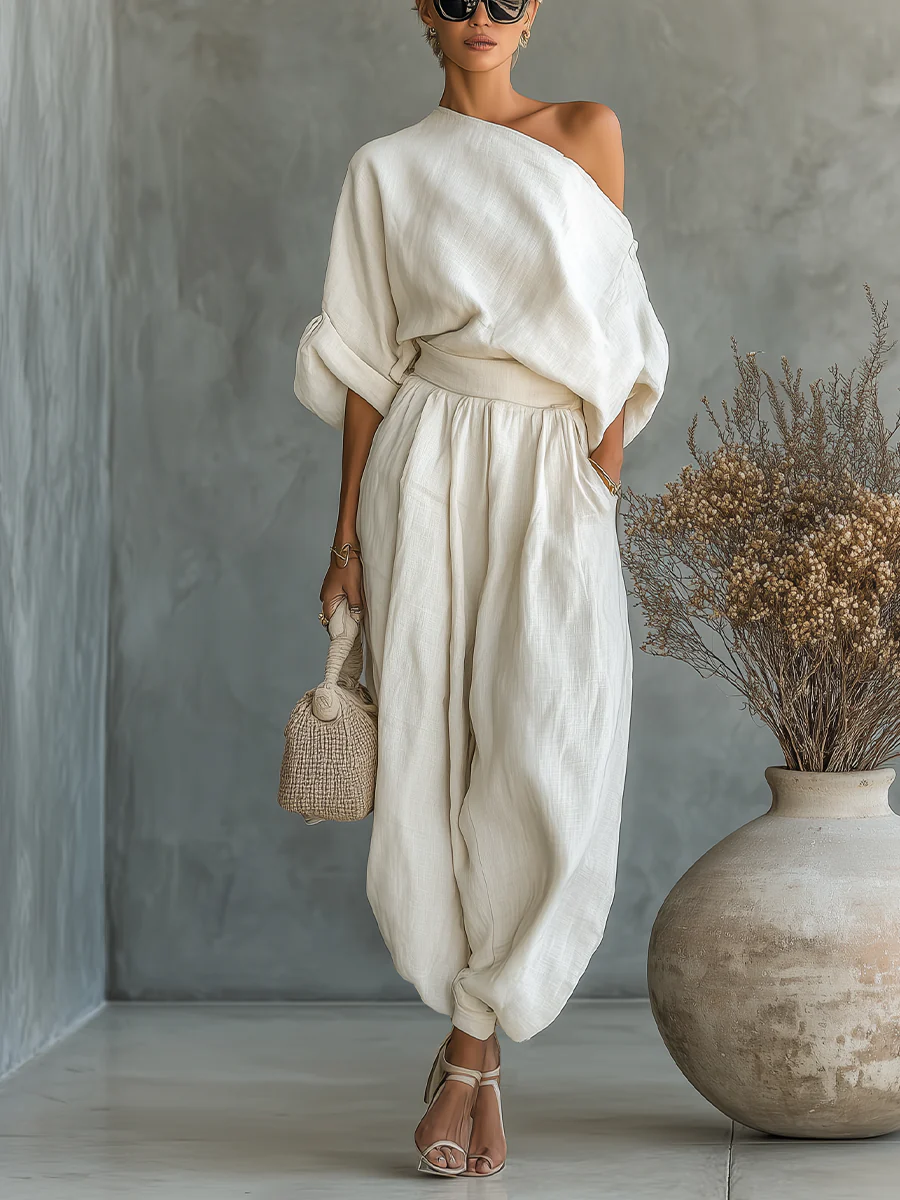 Carmen |  Conjunto Elegante de Dos Piezas Fluido y Sofisticado