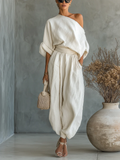 Carmen |  Conjunto Elegante de Dos Piezas Fluido y Sofisticado