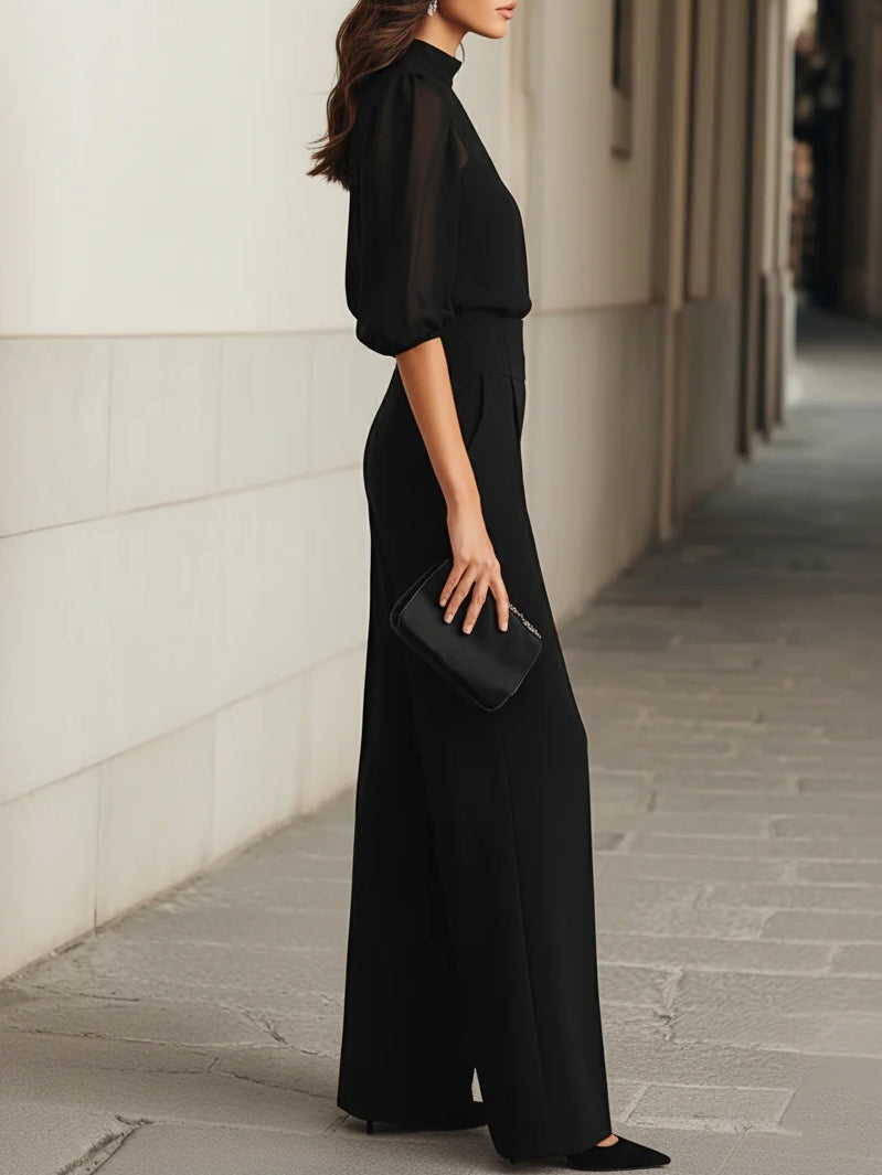 Valentina • Conjunto Negro Elegante que Estiliza y Eleva tu Look