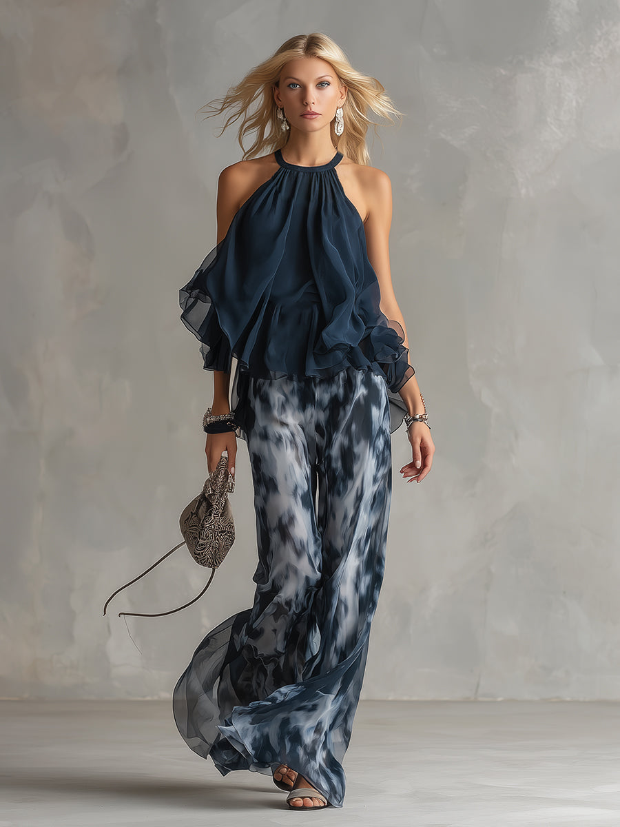 Lucía™ | Conjunto Elegante y Ligero que Estiliza (Algodón Premium + Chiffon de seda)