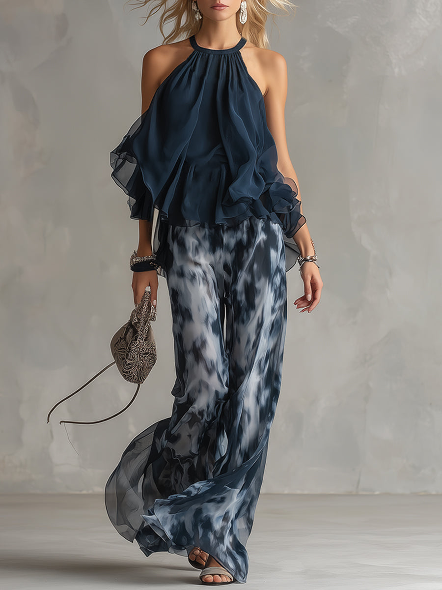 Lucía™ | Conjunto Elegante y Ligero que Estiliza (Algodón Premium + Chiffon de seda)