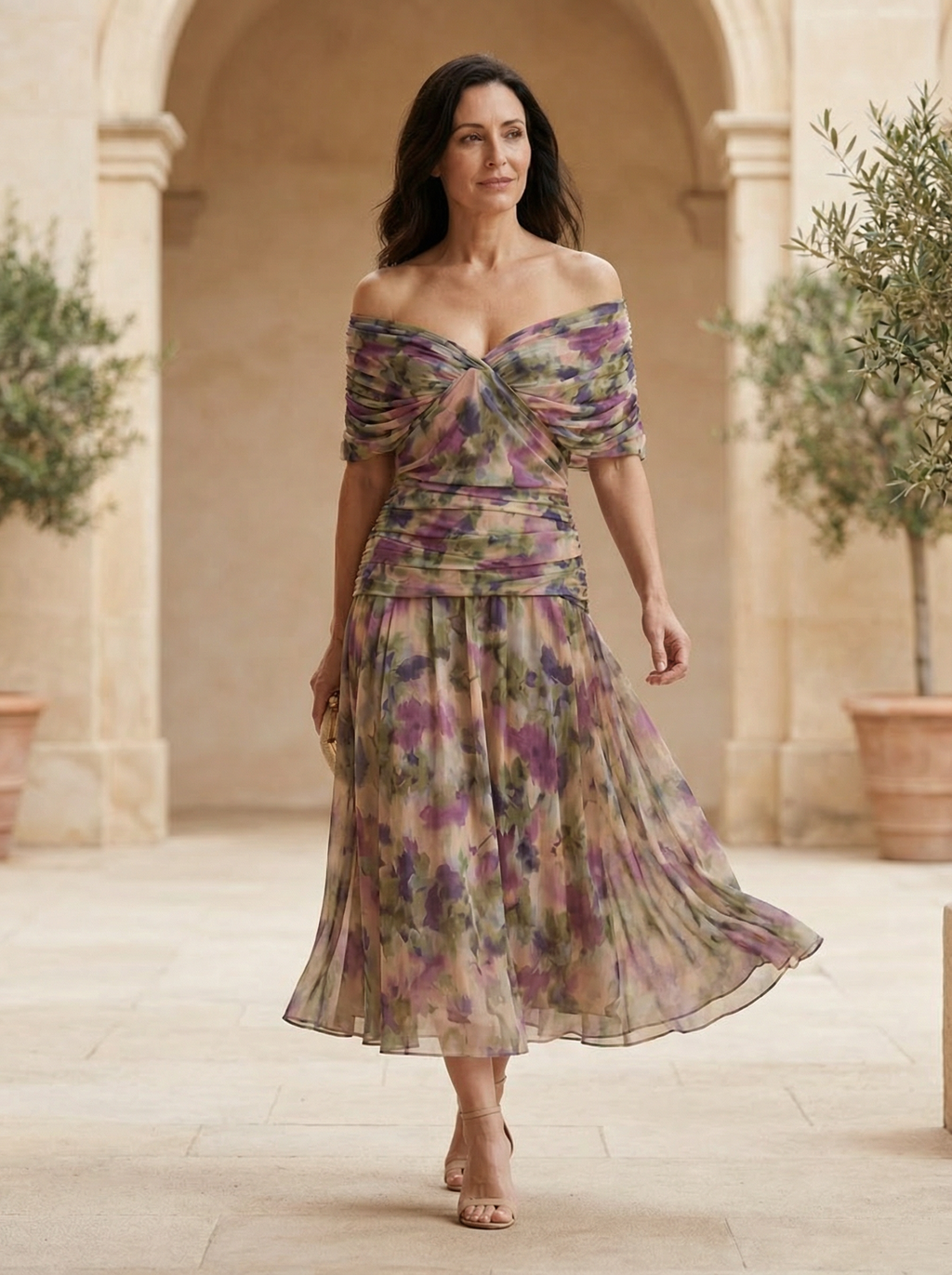 Vestido santana (Georgette de seda 100%)