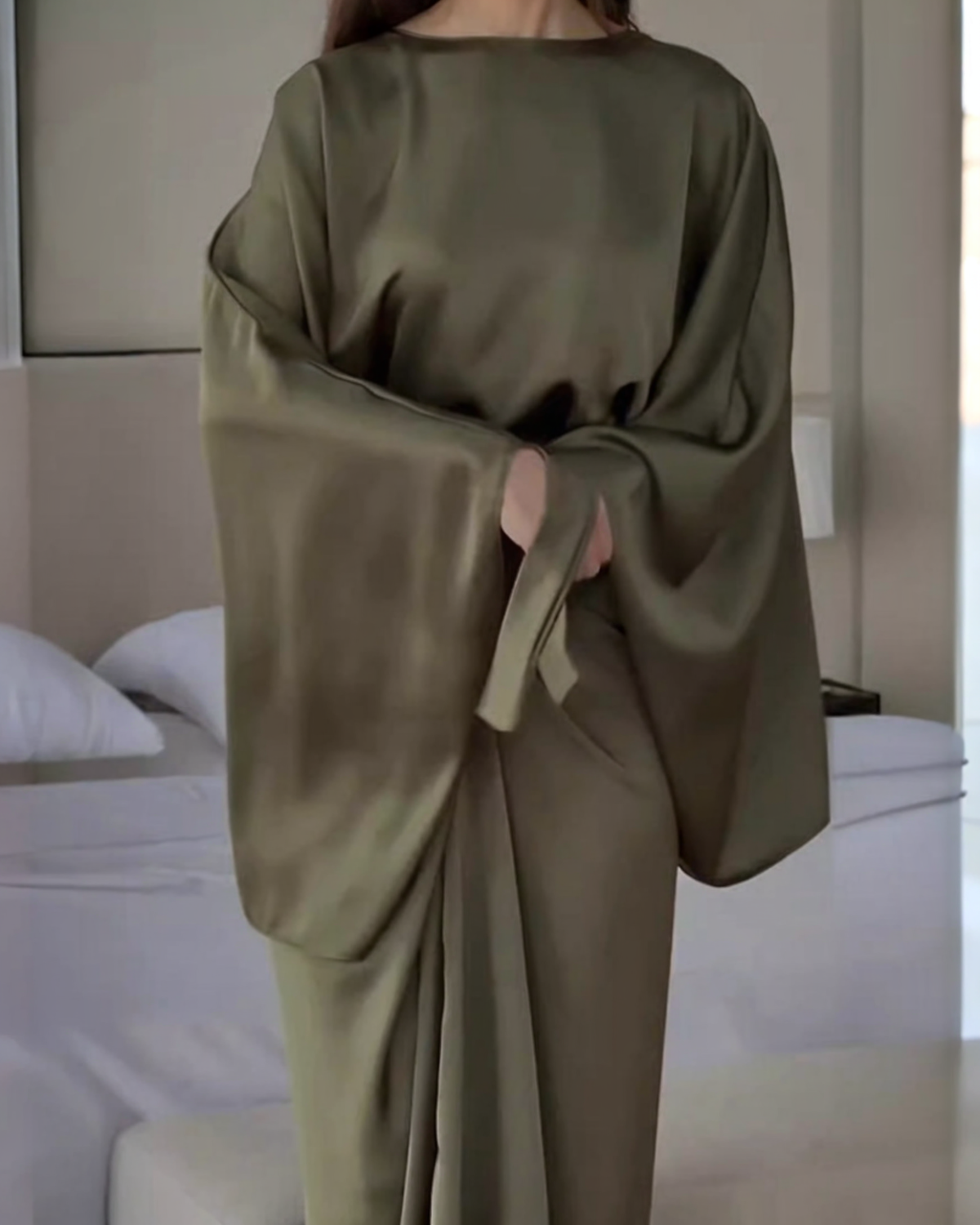 BIANCA™ | VESTIDO MAXI SATÉN PREMIUM