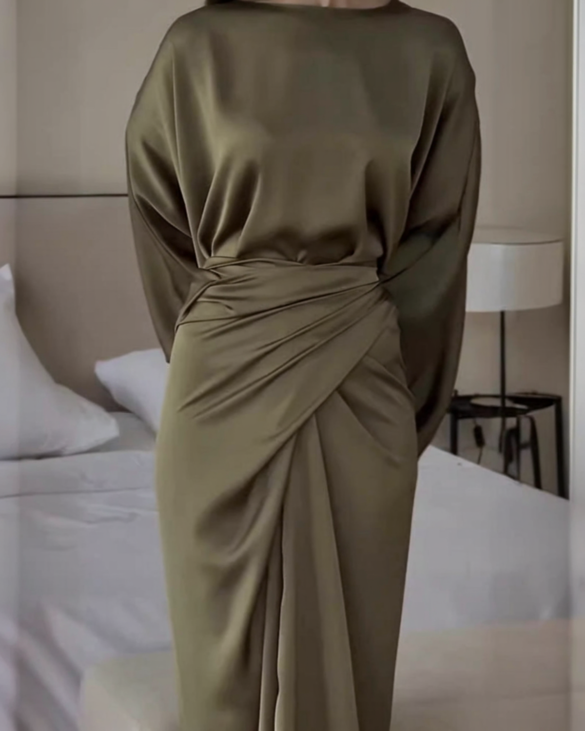 BIANCA™ | VESTIDO MAXI SATÉN PREMIUM