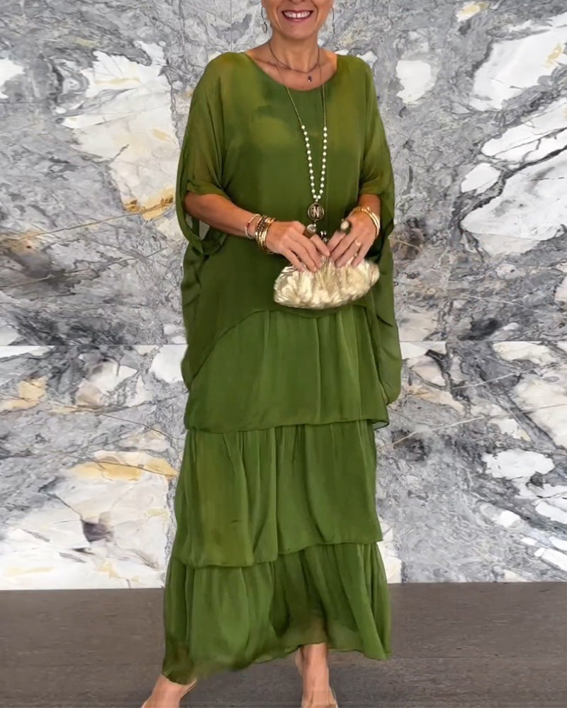 Olivia™ | Vestido de Capas Elegante y Ligero 100% Algodón