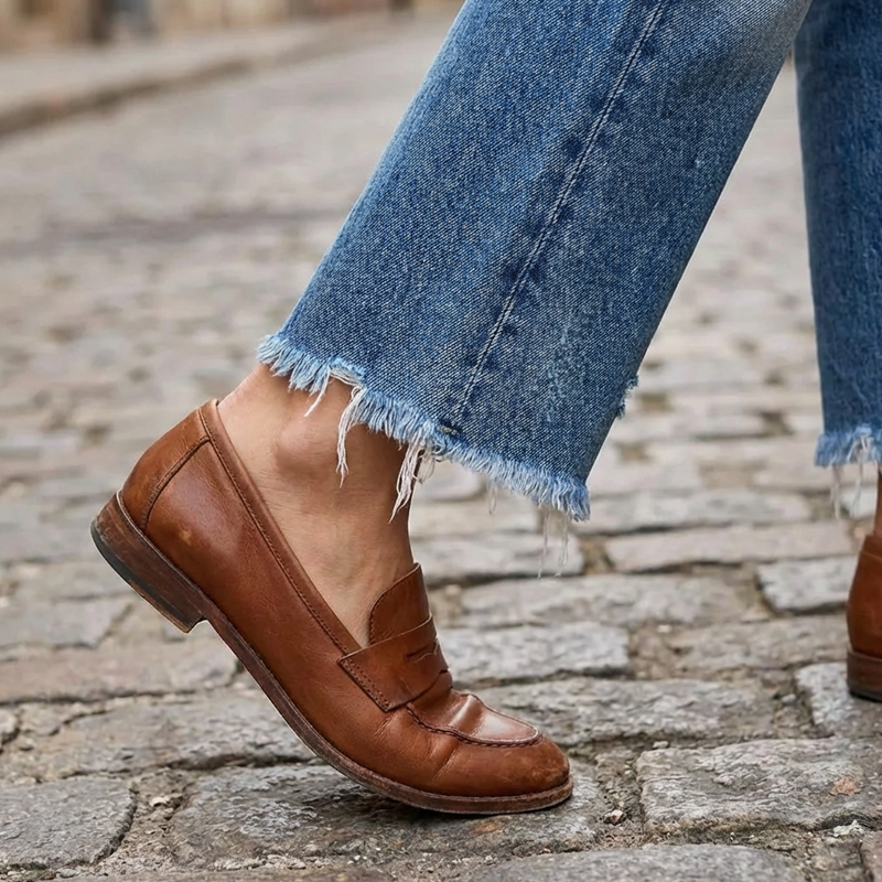 Vaquero 100% algodón denim premium de corte recto.